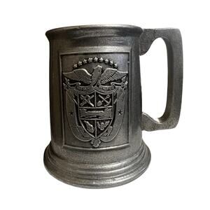 Vintage Wilton Armetale Pewter Pro Mundi Beneficio Eagle Logo Beer Stein